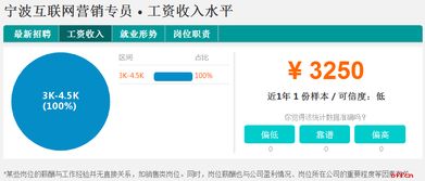 寧波互聯(lián)網(wǎng)營(yíng)銷(xiāo)專員工資待遇分析
